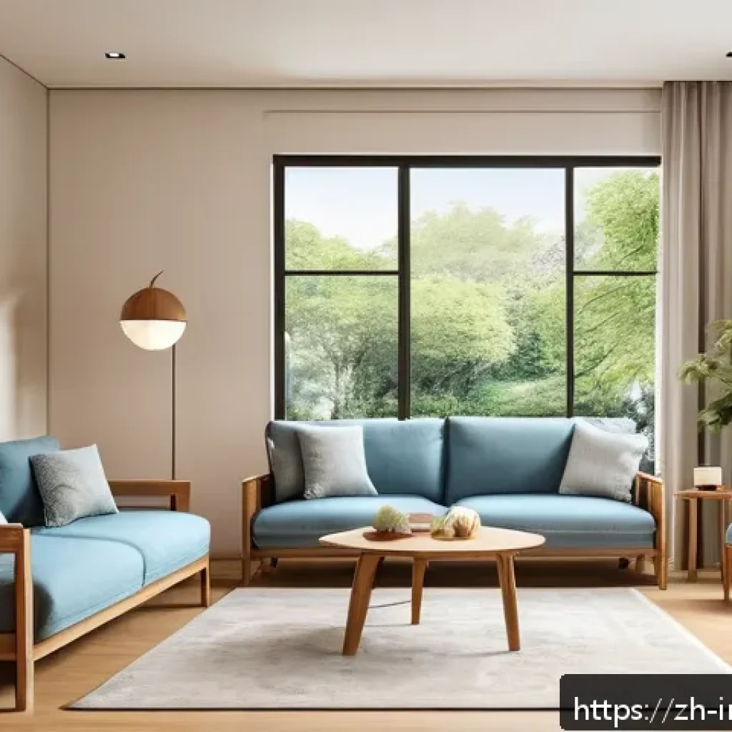 공업디자인과 실버 산업 디자인 - A modern, spacious elderly-friendly living room featuring wide doorways without thresholds, non-slip...